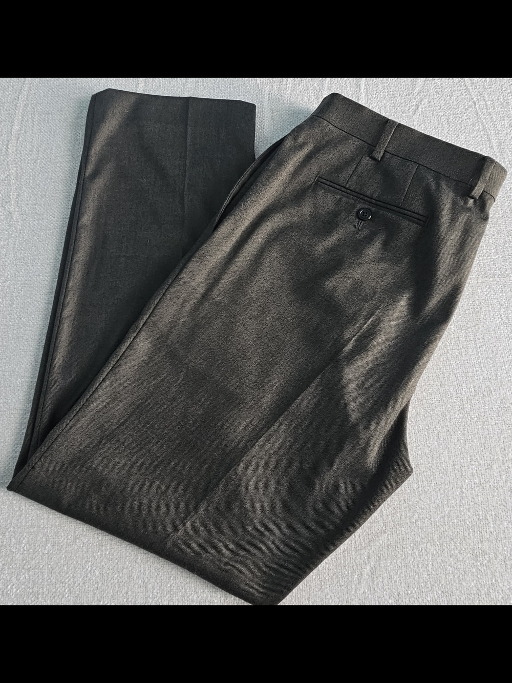 Lauren Ralph Lauren Dress Pants Mens 36x30 Brown Flat Front Stretch Career Slack